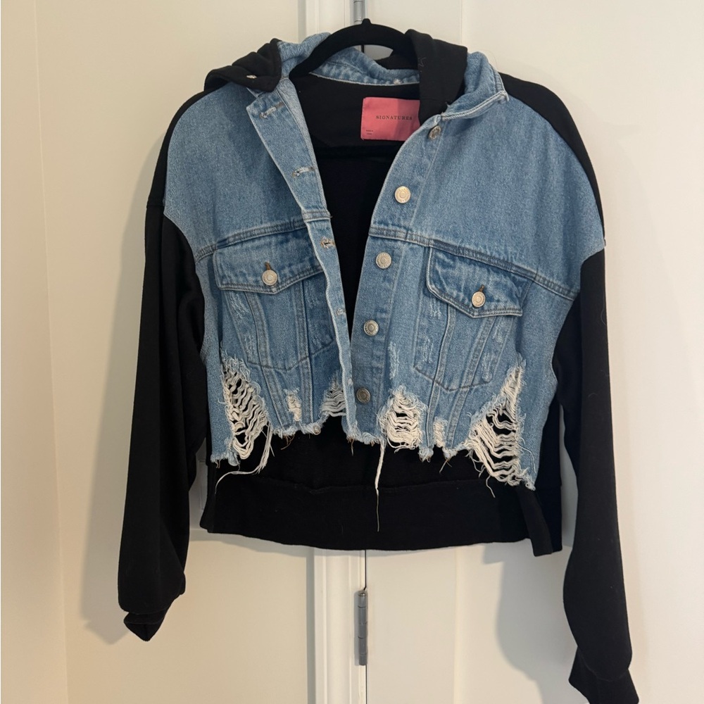 Signature Black and Blue Denim Jacket